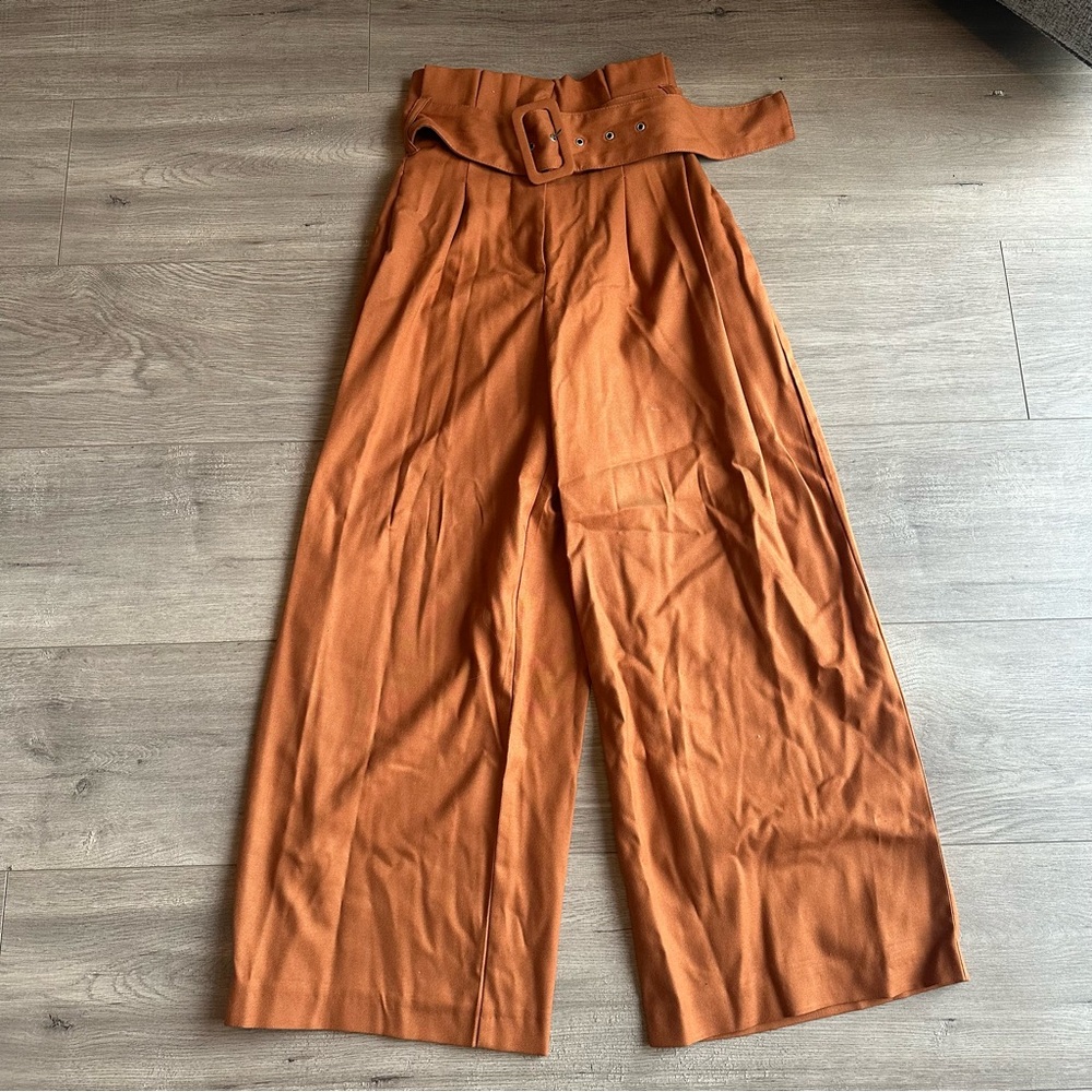 EUC Free People wide leg pant in a rustic brown - size 2 A53